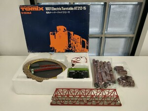 TOMIX Nゲージ 電動ターンテーブルAT212-15 / 3003トラス形鉄橋 鉄脚 セット　鉄道模型 トミックス　※ジャンク※