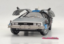 送料無料★ELITE 1/18 バック トゥ ザ フューチャー パート I デロリアン DeLorean Back To The Futureホットウィール _画像4