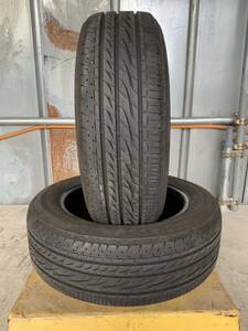 送料込み！215/60R17 BRIDGESTONE REGNO GRVⅡ 22年 6mm,7mm 中古タイヤ２本