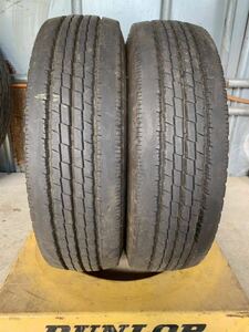 送料込み！195/75R15 TOYO DELVEX M134 23年 7mm 中古トラックタイヤ２本