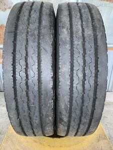 送料込み！205/85R16 BRIDGESTONE DURAVIS R205 19年 7.5mm 中古 トラックタイヤ２本セット