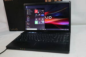 美品 ★VAIO キラキラ ブラック☆ 最新 win 10 pro☆ Core i5 ≪ 爆速SSD 仕様 ≫ メモリ8G/SSD480GB(新品)/Cam/WiFi/Blu-ray/office 2019 