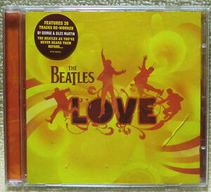 【2点で送料無料】CD ビートルズ Beatles Love 2006年リリースの新メドレーリミックス音源 26トラック EU盤 ※プラケースにヒビ部分