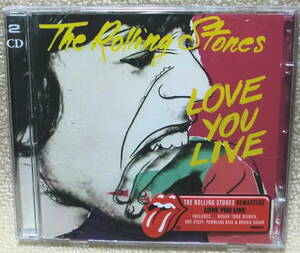 【2点で送料無料】●CD2枚組 EU盤 ローリング・ストーンズ Rolling Stones Love You Live 1976～77年のライヴ ※プラケースにヒビ