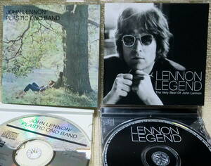 即決！【2点で送料無料】CD2枚 ジョン・レノン John Lennon ジョンの魂 対訳＋Legend 代表曲を網羅したベスト20曲 US盤 ビートルズ Beatles