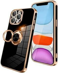 iPhone11 Pro ケース リング付き スマホケース iphone 11 pro 耐衝撃 メッキ加工 TPU 携帯カバー 車