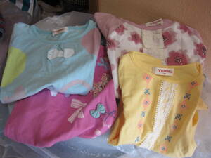  set sale TINKERBELL Tinkerbell 110cm T-shirt cut and sewn tunic 4 sheets Kids girl ta1412