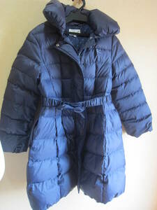  beautiful goods Kumikyoku 150cm girls down coat down feather dark blue girl KUMIKYOKU INS.437980 LOT.7028730 control H