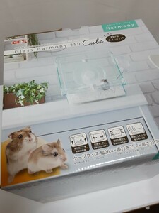 jeksHarmony glass is - moni -250Cube glass made clear cage hamster small animals for W26.4×D25.7×H25.7cm