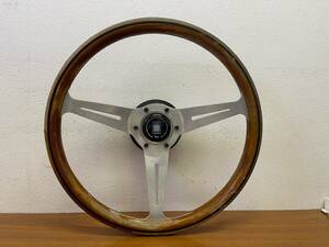  that time thing * Nardi steering wheel wood CD83 wooden ITALY old car junk treatment 