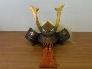  helmet .. law . helmet made of metal kabuto Takeda Shingen that 3