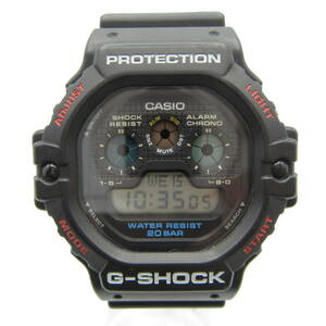 T9974☆【SALE】CASIO G-SHOCK デジタル DW-5900【3465】DW-5900-1JF リバイバルモデル ブラック カシオ Gショック 中古【時計】