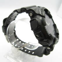 T9985☆CASIO G-SHOCK デジアナ GA-100【5081】GA-100-1A1JF ブラック カシオ Gショック 中古品【時計】_画像3