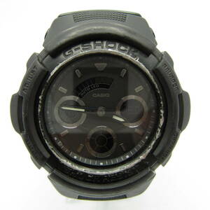 T1008☆CASIO G-SHOCK デジアナ AW-591BB【4778】AW-591BB-1AJF ブラック カシオ Gショック 中古【時計】