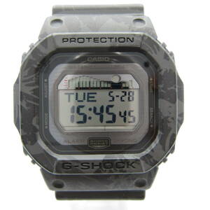 T1199☆CASIO G-SHOCK デジタル GLX-5600F【3151】G-LIDE GLX-5600F-1JF カシオ Gショック ハイビスカス柄 中古【時計】