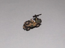 1/144 WWII British SAS Jeep /w commander in North Africa yellow painted_画像2