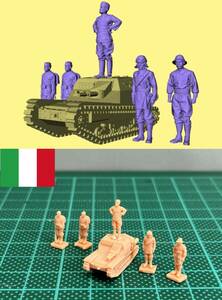 1/144 WWII Italian leader standing on CV-33 tank (fine detail) Resin Kit
