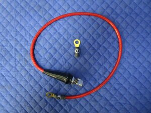 中古 ハイスパーク ノイズリダクションケーブル OPターミナル マフラー用アーシングケーブル HIGH SPARK IGNITION COIL JAPAN