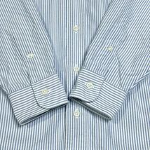 90's Polo Ralph Lauren ボタンダウンシャツ オーバーサイズ“YARMOUTH 39-82 オックスフォード ストライプ　株アクティ21 送料410円_画像6