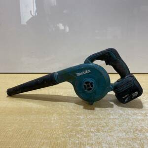 A! makita Makita rechargeable blower UB142D 14.4V original battery attaching BL1430 14.4V 3.0Ah power tool blower operation verification ending 