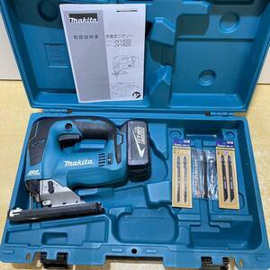 A! beautiful goods makita Makita rechargeable jigsaw JV182DZK body / battery 1 piece / case / unused razor set power tool DIY operation verification ending 