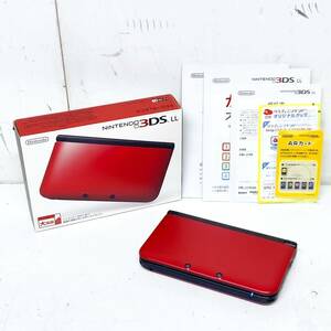 ![ box opinion attaching ] nintendo Nintendo 3DSLL body set SPR-001 red / black game machine body the first period ./ operation verification ending Nintendo