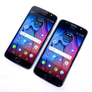 R♪【2台セット】MOTOROLA Motorola Moto モトローラ G5S XT1797 32GB Lunar Gray 国内版SIMフリー Android スマホ