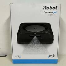 P◯ 新古品 iRobotアイロボットBraava jetブラーバ ジェットm6 床拭きロボット◆ブラック系/充電器/パッド/元箱 付/動作OK_画像2