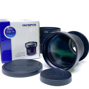 ! OLYMPUS Olympus tere conversion lens TCON-17X/ lens adaptor LA-72HX300T/ origin box attaching set tere converter 