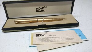 A※PELIKAN 60 ROLLED GOLD 万年筆 ペリカン ゴールド 70年代 ビンテージ 金貼り 青窓 ドイツ製 /モンブラン ケース