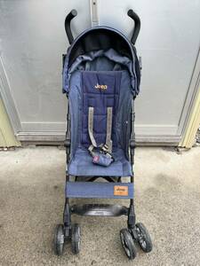 R0 JEEP B type stroller (7 months about ~3 -years old ) Denim 4 Wheel Buggy JS-WLST-JN1 Jeep .. car tea Rex 