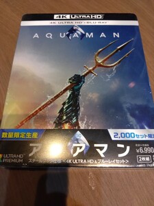 新品未開封。アクアマン スチールブック仕様 4K ULTRA HD&ブルーレイセット (限定生産/2枚組) [Blu-ray]