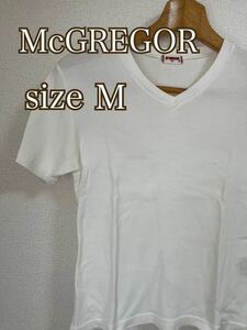 McGREGOR マックレガー 白 Tシャツ Vネック M カットソー 半袖