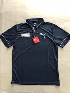 送料無料◆新品◆プーマ ゴルフ BIGCATロゴ 半袖ポロシャツ◆(L)◆930585-03◆PUMA GOLF