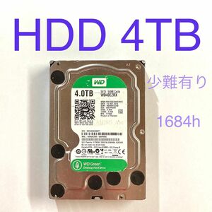 ★ 4TB WD Green 3.5インチ SATA 内蔵型HDD 中古 ★ WD40EZRX 内蔵型ハードディスク ★