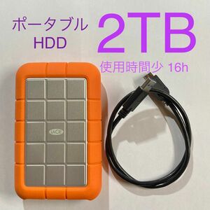 ★ 2TB LaCie Rugged designed by neil poulton ポータブルHDD ポータブルハードディスク
