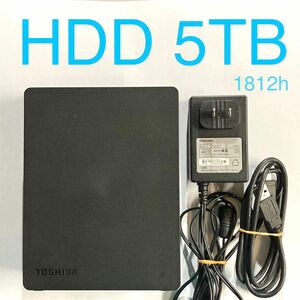 ★ 5TB TOSHIBA HD-ED50TK CANVIO DESK 外付けハードディスク 外付けHDD 中古 ★