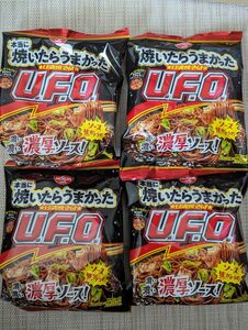 日清焼きそば 本当に焼いたらうまかった UFO 濃い濃い濃厚ソース付き 4袋!!