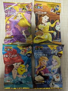 ディズニープリンセス チロルチョコ １袋7個入り4袋ディズニー　プリンセスラプンツェル　アリエル　アナ雪　美女と野獣