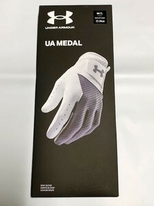 M-Lサイズ【新品】 アンダーアーマー ゴルフグローブ 手袋　左手用　UNDER ARMOUR UA メダル ゴルフグローブ1349705