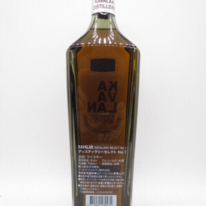未開栓 洋酒 カバラン ディスティラリー セレクト NO.1 KAVALAN DISTILLERY SELECT 700ml 40% 台湾ウイスキー 送料無料の画像2