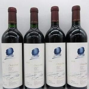 未開栓 洋酒 赤ワイン オーパスワン 2015-2019 OPUS ONE 750ml 4本セット 送料無料の画像1