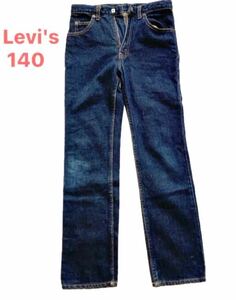 送料無料【Levi's リーバイス】子供サイズ/140/デニムパンツ/525/濃厚/ゴムアジャスター付/インディゴ/キッズデニム/ジーパン