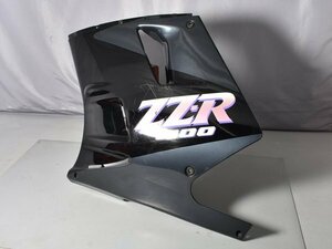 即決有 ZZ-R1100 ZXT10C 91年式 純正サイドカウル左 黒 アンダーカウル センターカウル カワサキ 優良販