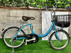 No.24ヤマハ[YAMAHA] PAS SION-U（パス シオン ユー）「PA20SU」20インチ 電動自転車15年モデル整備済み中古美品