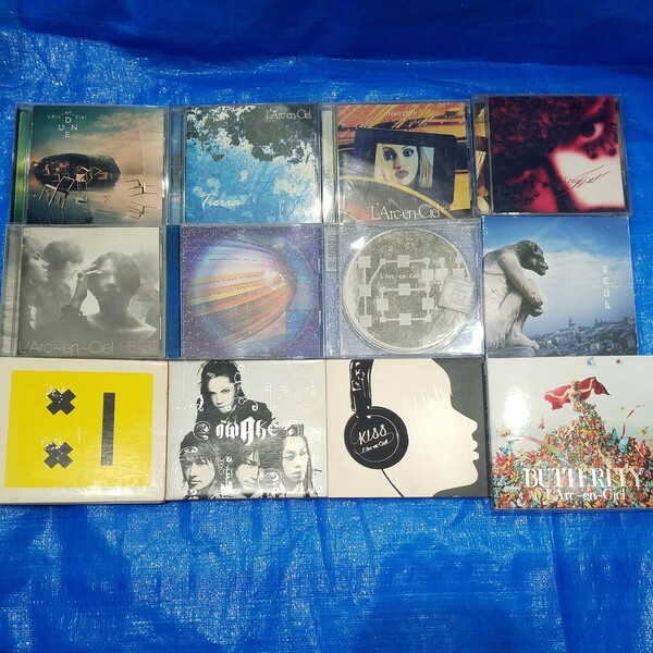 送料無料 L'Arc~en~Ciel [DUNE,Tierra,heavenly,True,HEART,ark,ray,REAL,SMILE,AWAKE,KISS,BUTTERFLY]全アルバムCD12枚セット ラルク HYDE