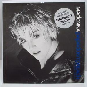 MADONNA(マドンナ)-Papa Don't Preach +2（UK 限定 12インチ+ポスター/レアステッカー付き光沢ジャケ)