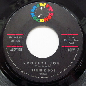 ERNIE K-DOE-Popeye Joe / Come On Home (Promo)