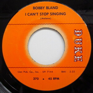 BOBBY BLAND-I Can't Stop Singing (Oirg.)