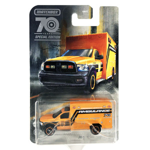 マッチボックス 2023　2019 ラム アンビュランス　Matchbox ムービングパーツ 70周年スペシャルエディション